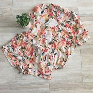 Stars Above Floral Pajama Set